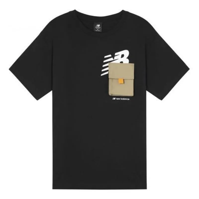 New Balance Safari Logo T-Shirt 'Black' AMT12355-BK sold by KicksCrew