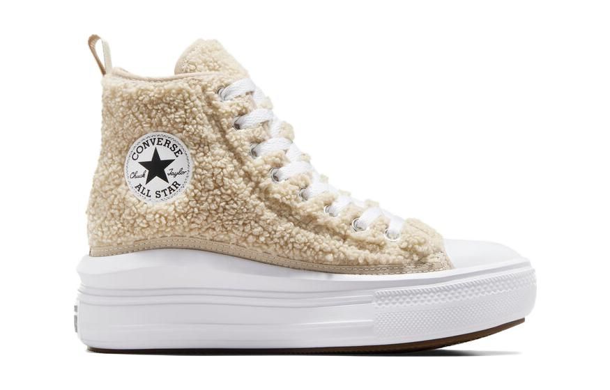 (GS) Converse Chuck Taylor All Star Move Platform Sherpa 'Beige' A06794C sold by KicksCrew product image thumbnail 2