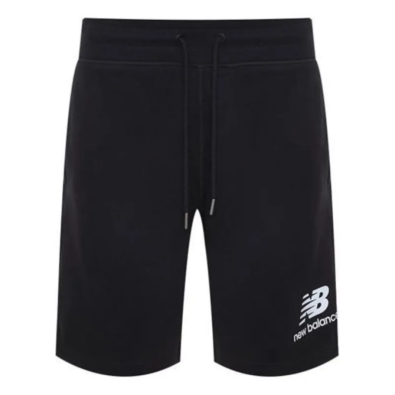 New Balance Essentials Stacked Logo Shorts 'Black' AMS03558-BK sold by KicksCrew
