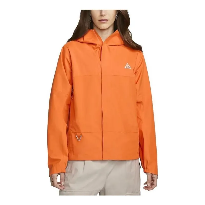 (WMNS) Nike ACG Cascade Rain Storm-FIT Water-Resistant Lightweight Jacket 'Bright Mandarin' DV9522-885 sold by KicksCrew