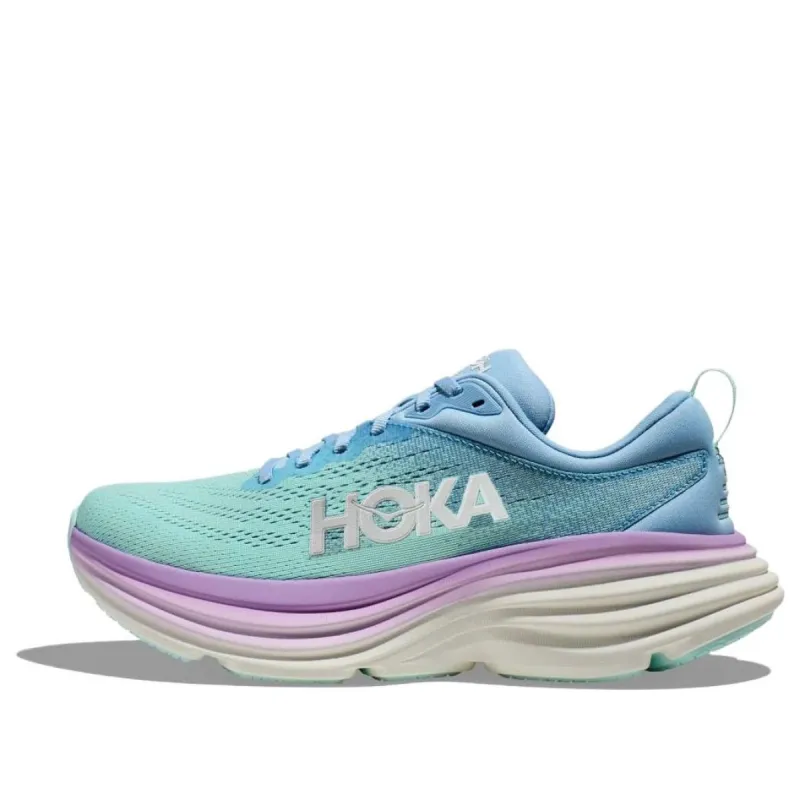 (WMNS) Hoka One One Bondi 8 D Wide 'Airy Blue Sunlit Ocean Purple' 1127954-ABSO sold by KicksCrew