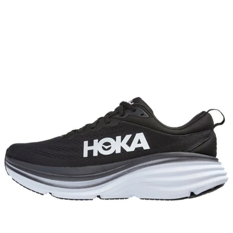 Hoka One One Bondi 8 2E Wide 'Black White' 1127953-BWHT sold by KicksCrew