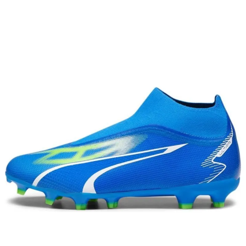 Puma Ultra Match+ Laceless FG/AG 'Ultra Blue White Green' 107511-03 sold by KicksCrew