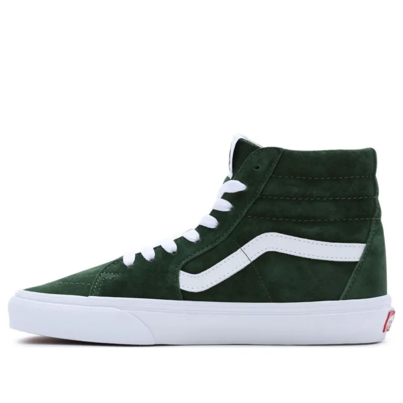 (WMNS) Vans Pig Suede Sk8-Hi 'Green White' VN0007NSBXU sold by KicksCrew