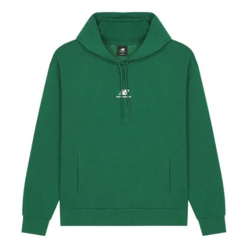 (WMNS) New Balance Hoops Fleece Hoodie 'Green' AWT23341-NWG sold by KicksCrew