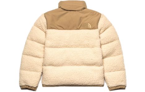 THE NORTH FACE Logo Nuptse Jacket 'Beige' NF0A5A84-11G sold by KicksCrew