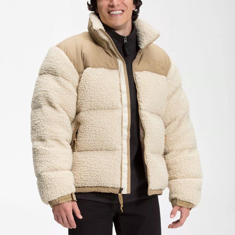 THE NORTH FACE Logo Nuptse Jacket 'Beige' NF0A5A84-11G sold by KicksCrew product image thumbnail 3