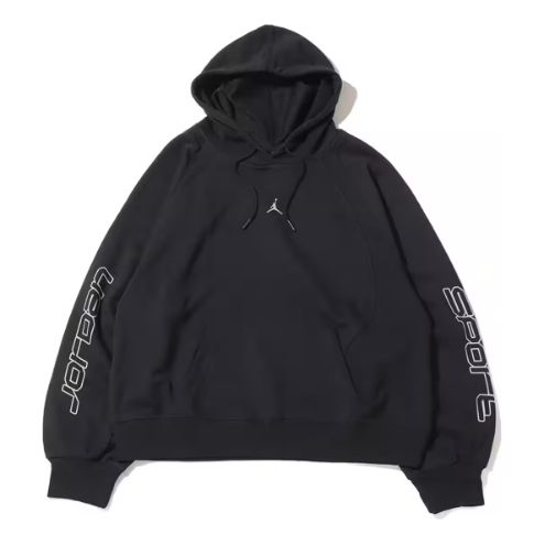 Air Jordan Sport Graphic Fleece Hoodie Asia Sizing 'Black' FD7374-010 sold by KicksCrew