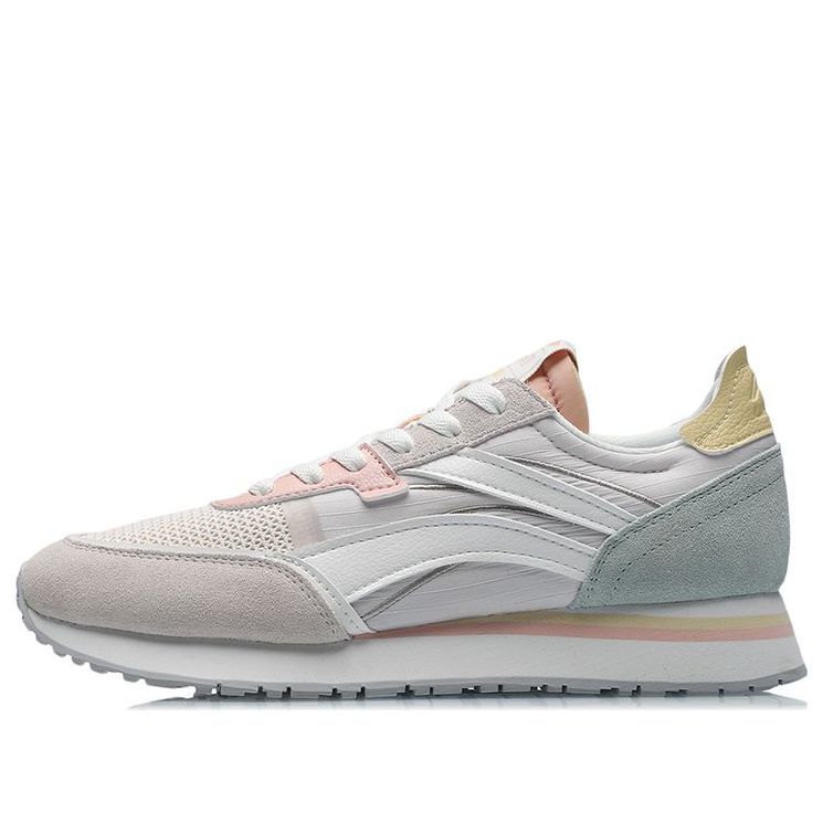 (WMNS) Li-Ning ChengFeng 'Pink White Green' AGCR196-2 sold by KicksCrew