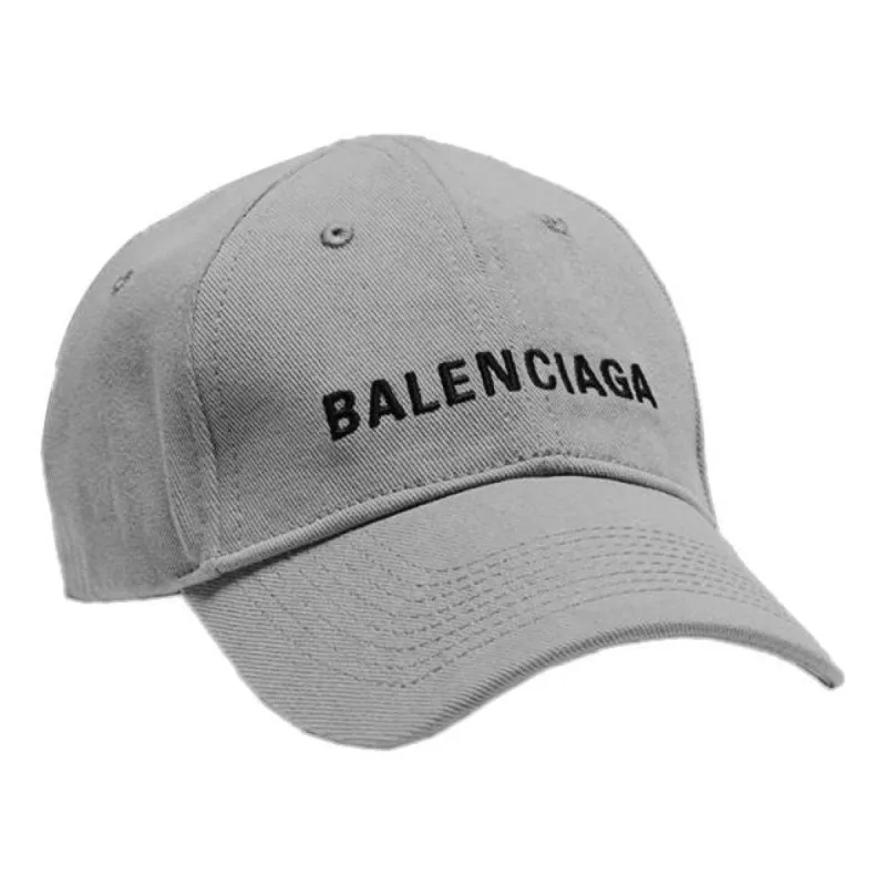 Balenciaga Visor Logo Cap 'Grey Black' 590758410B21460 sold by KicksCrew