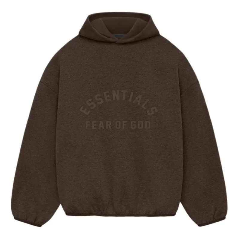 Fear of God Essentials Nylon Fleece Hoodie 'Heather Wood' 202SU244312F sold by KicksCrew