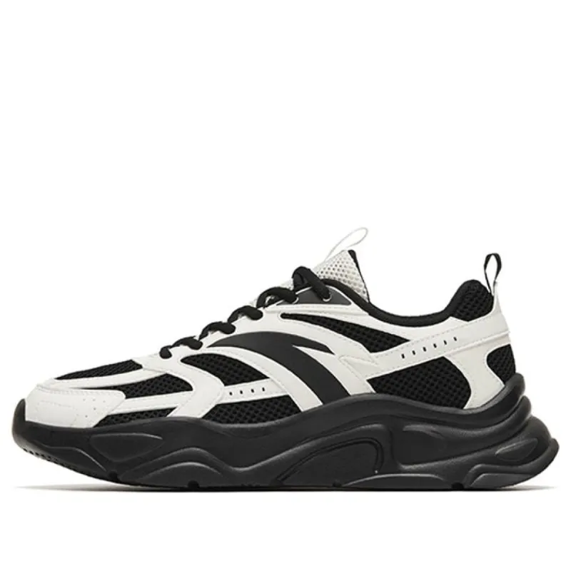 (WMNS) ANTA Life Series Lightweight Casual Sneakers 'Black White' 122258891-3 sold by KicksCrew