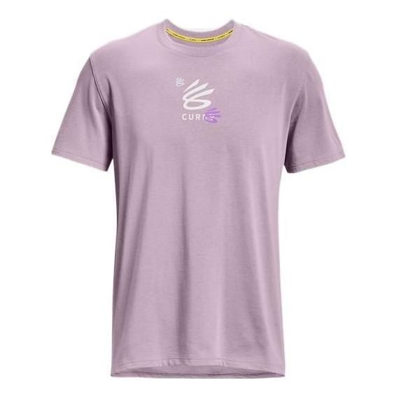 Under Armour Curry 3'S Hvyweight T-shirt 'Lilac' 1376275-554 sold by KicksCrew