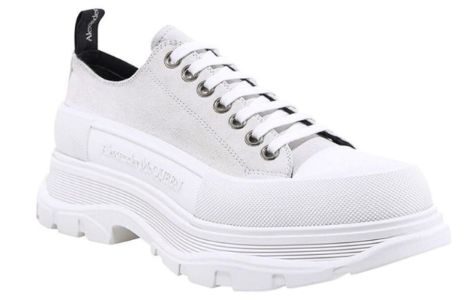Alexander McQueen Tread Slick Lace-Up 'White' 627225WHBGU9089 sold by KicksCrew