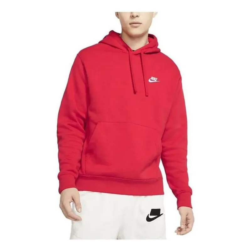 Nike Sportswear Club Fleece Pullover Hoodie 'Red' BV2654-657 sold by KicksCrew