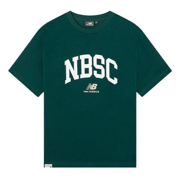 New Balance Logo Print Tee 'Green White' 5ED25373-HT sold by KicksCrew