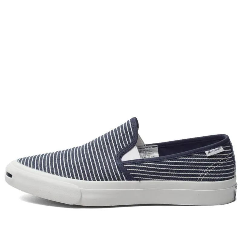 Converse Jack Purcell Slip On Shoes 'Navy White' 148765C sold by KicksCrew