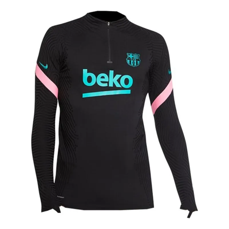 Nike 20-21 Barcelona 1/4 Zip Strike Training Jersey 'Black' CK9418-011 sold by KicksCrew