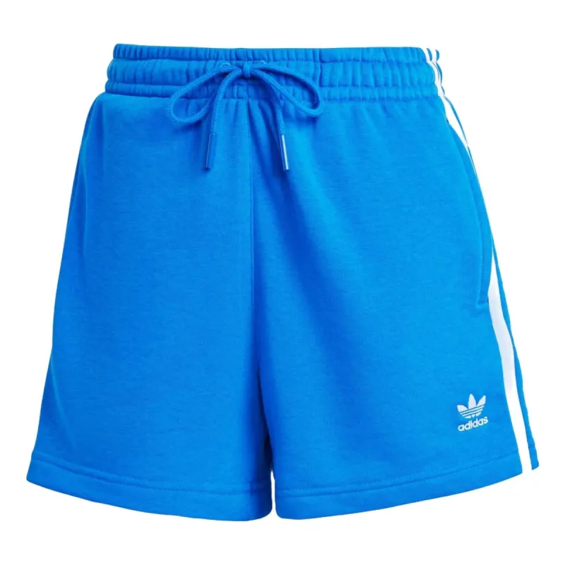 (WMNS) adidas 3-Stripes French Terry Shorts Asia Sizing 'Blue' IY2160 sold by KicksCrew
