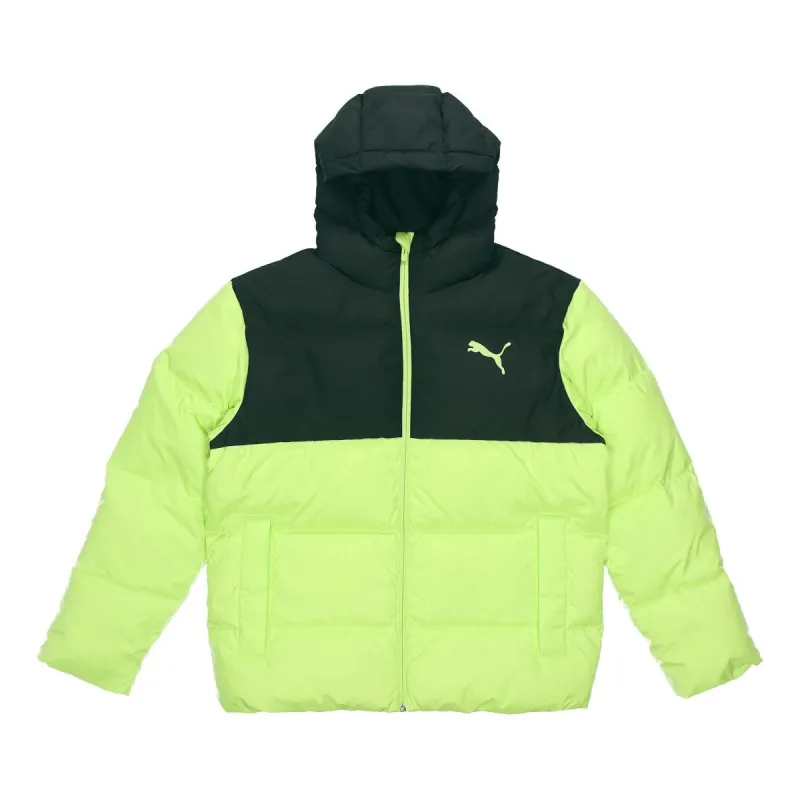 Puma Essential Down Coat 'Green Black' 586929-34 sold by KicksCrew