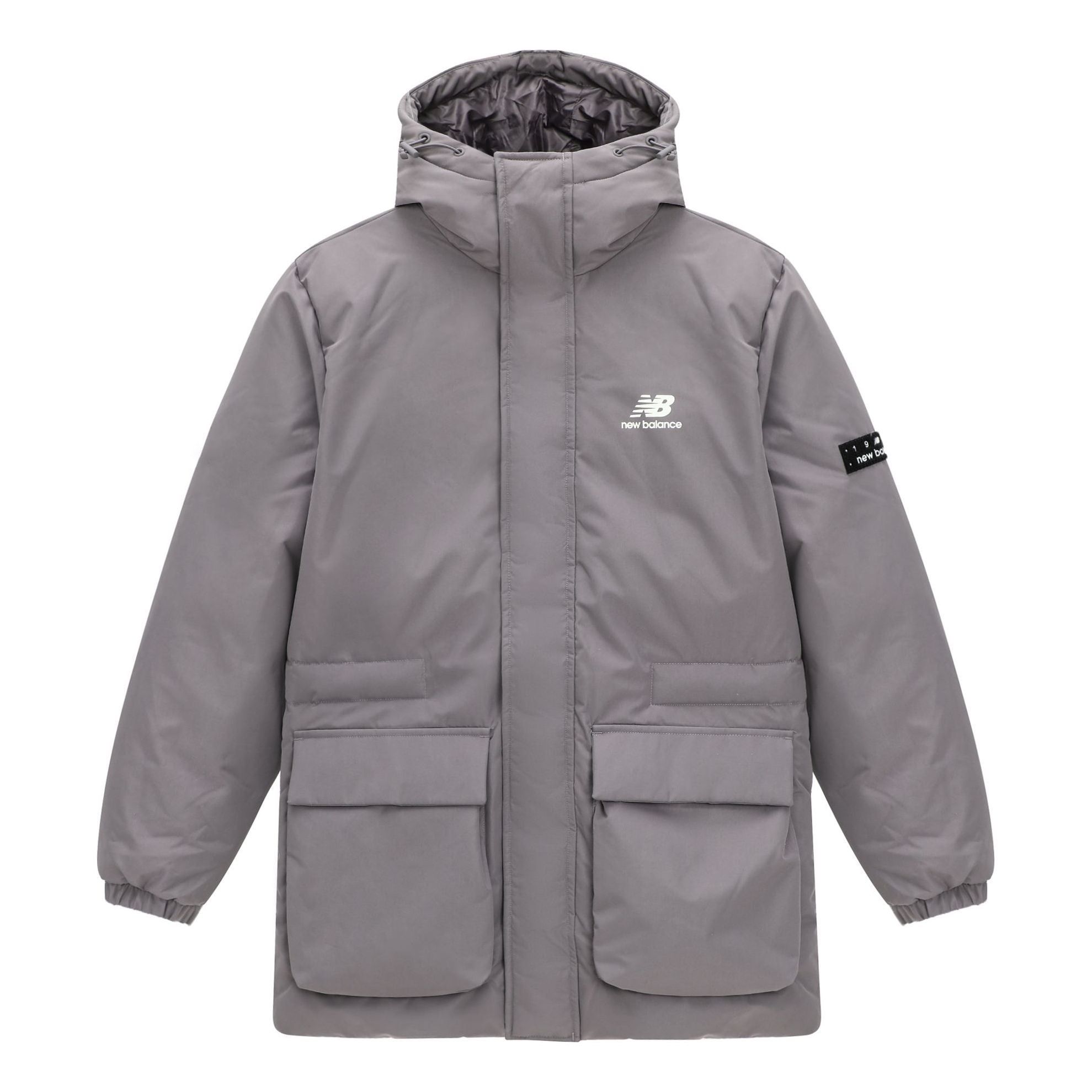 New Balance Windproof Long Down Jacket 'Grey' AMJ23341-ZNC sold by KicksCrew product image thumbnail 2