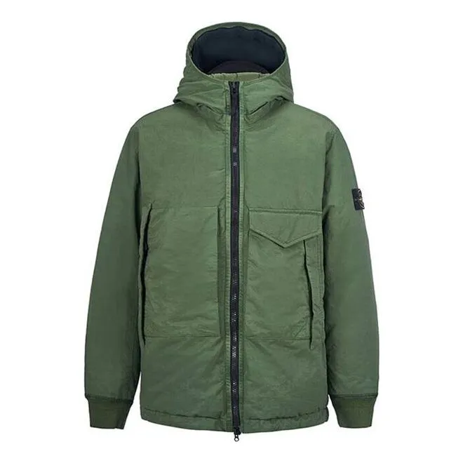 STONE ISLAND Opaque Down Jacket 'Olive Green' 771541421-V0058 sold by KicksCrew