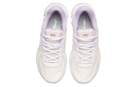 (WMNS) Li-Ning Casual Running Shoes 'White Pink Blue' ARLR014-3 sold by KicksCrew