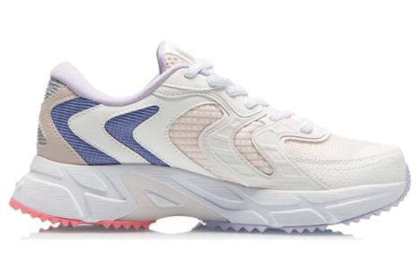 (WMNS) Li-Ning Casual Running Shoes 'White Pink Blue' ARLR014-3 sold by KicksCrew