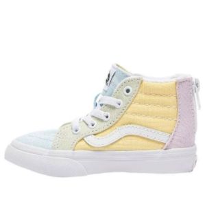 (TD) Vans Sk8-Hi Zip Shoes 'White Pink Yellow' VN000XG5ATD sold by KicksCrew