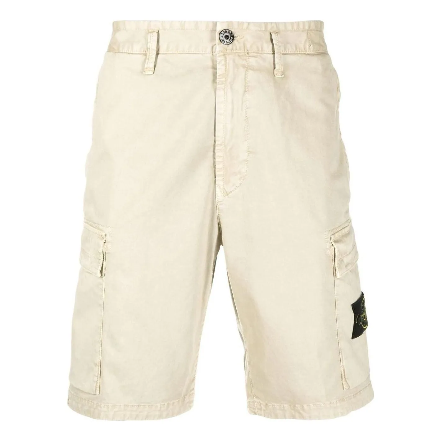 STONE ISLAND Strech Broken Twill Bermuda Shorts 'Beige' 7615L0804-V0190 sold by KicksCrew