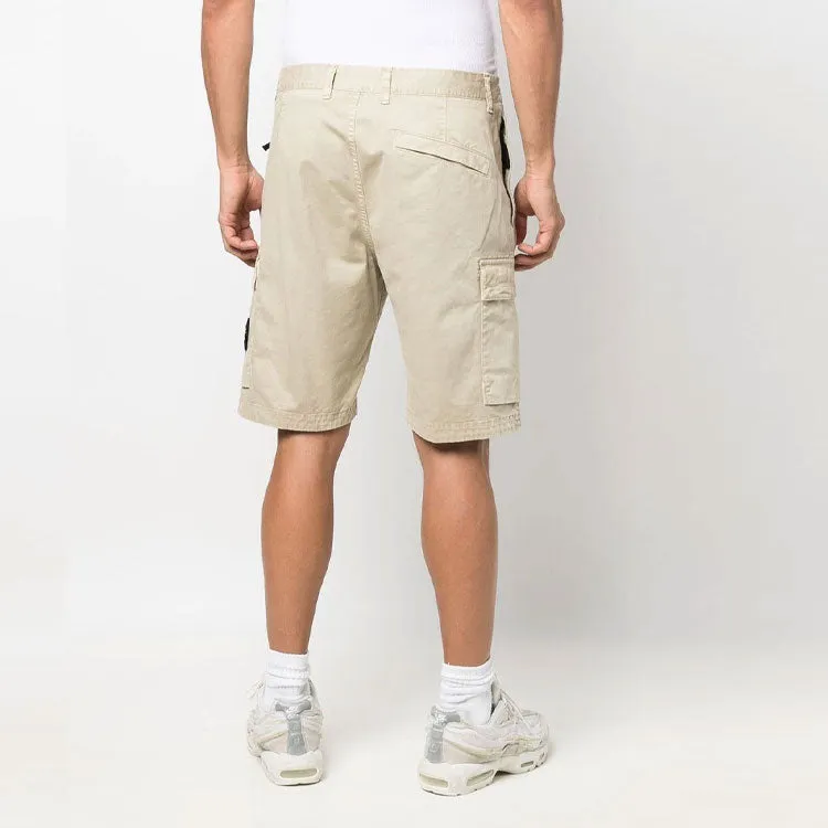 STONE ISLAND Strech Broken Twill Bermuda Shorts 'Beige' 7615L0804-V0190 sold by KicksCrew product image thumbnail 2
