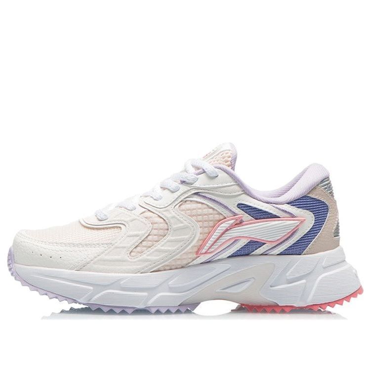 (WMNS) Li-Ning Casual Running Shoes 'White Pink Blue' ARLR014-3 sold by KicksCrew