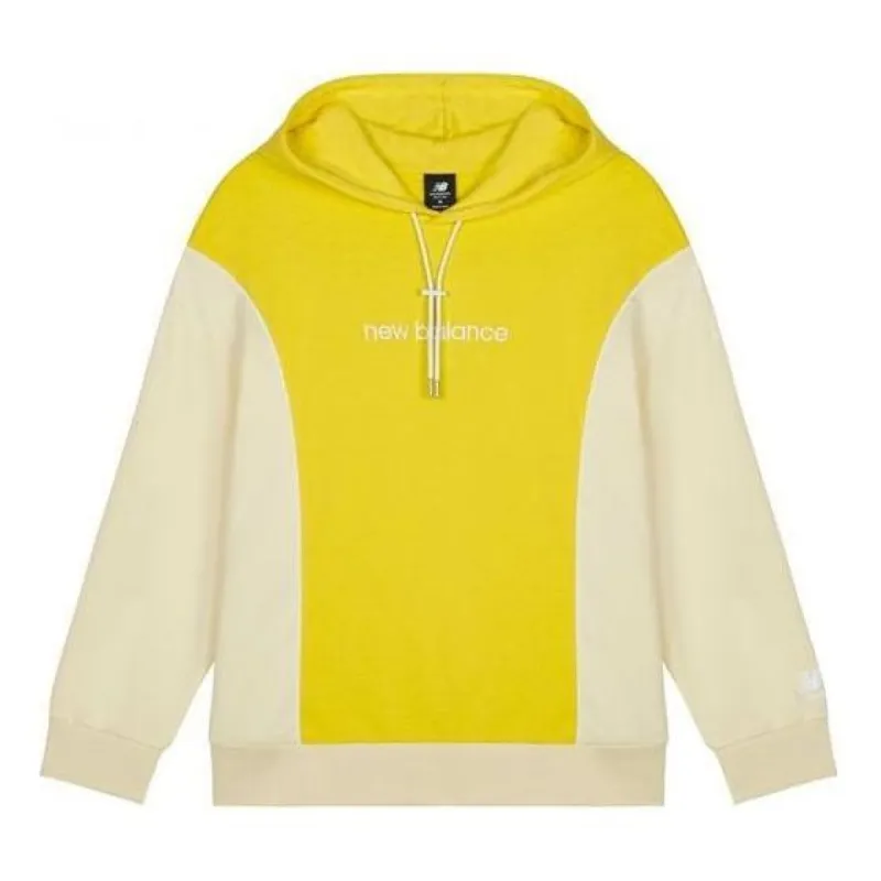(WMNS) New Balance Athletics Fleece Hoodie 'Yellow Beige' AWT11502-FTL sold by KicksCrew