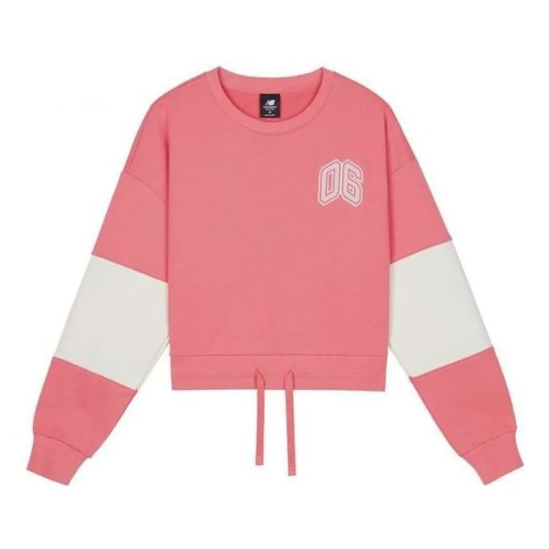 (WMNS) New Balance Pullover Shirt 'Pink Peach' AWT03336-CRO sold by KicksCrew