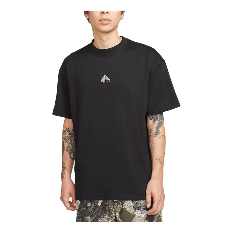 Nike ACG Front Logo T-Shirt 'Black' DQ1816-011 sold by KicksCrew