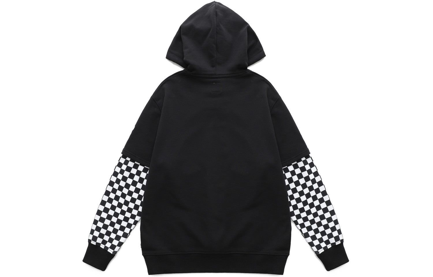 Vans Colorblock Checkerboard Hoodie 'Black' VN0A7Q13BLK sold by KicksCrew product image thumbnail 2