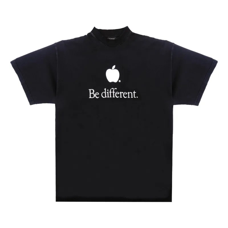 Balenciaga Be Different T-Shirt 'Black White' 712398TNVB31070 sold by KicksCrew