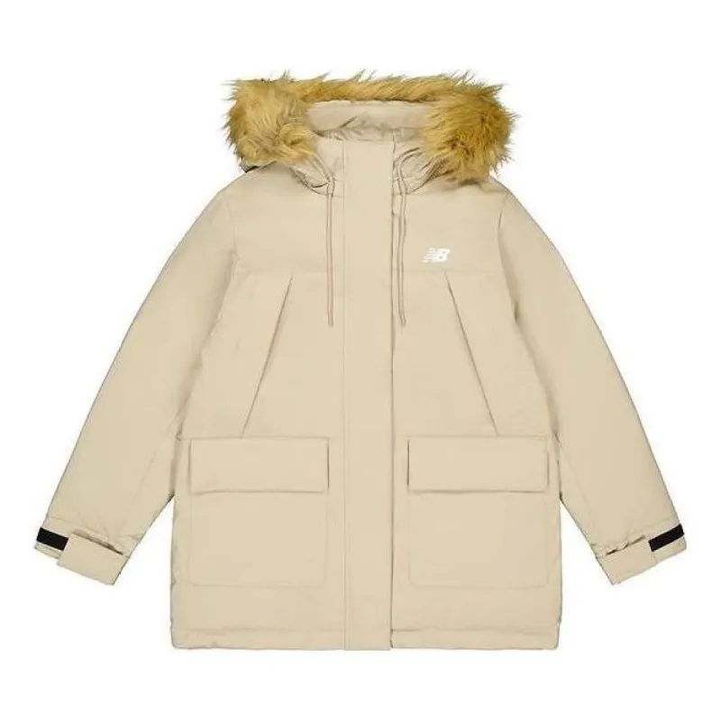 (WMNS) New Balance Winter Mid-Down Jacket 'Beige' AWJ34305-SOT sold by KicksCrew