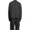 Balenciaga Embroidered BB Sleeve Crewneck Sweater 'Washed Black White' 699191TMVG79034 sold by KicksCrew