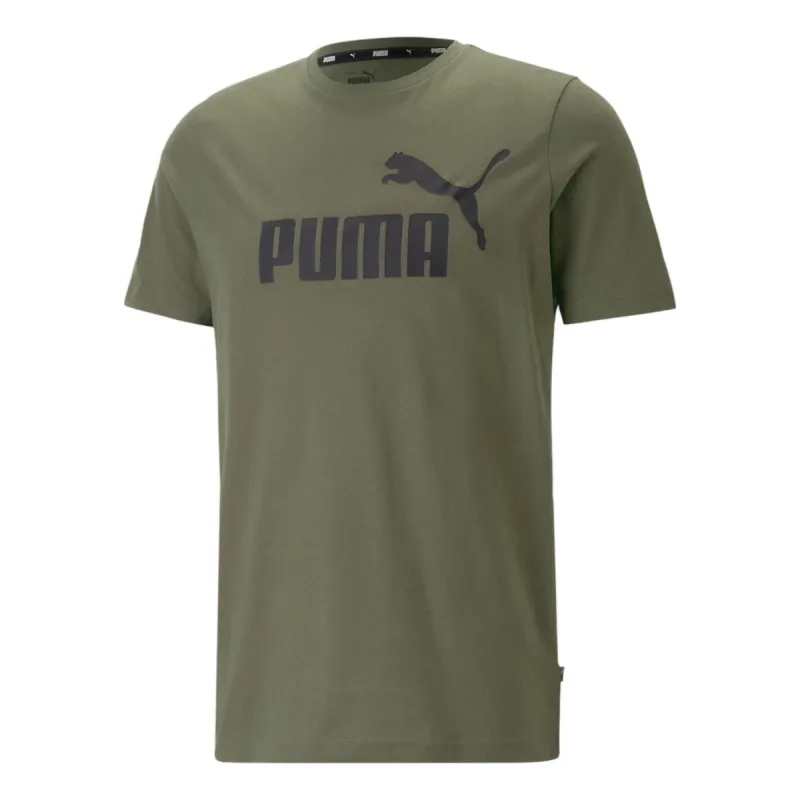 Puma Essentials Logo T-Shirt 'Green Black' 586667-36 sold by KicksCrew
