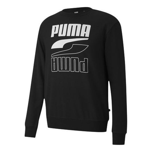 Puma Rebel Long Sleeve Sweater 'Black White' 585272-01 sold by KicksCrew