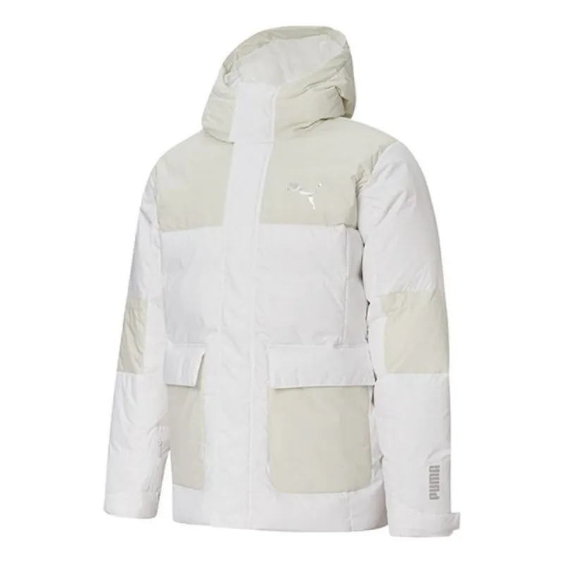 Puma Protective Down Jacket 'White Beige' 586604-02 sold by KicksCrew