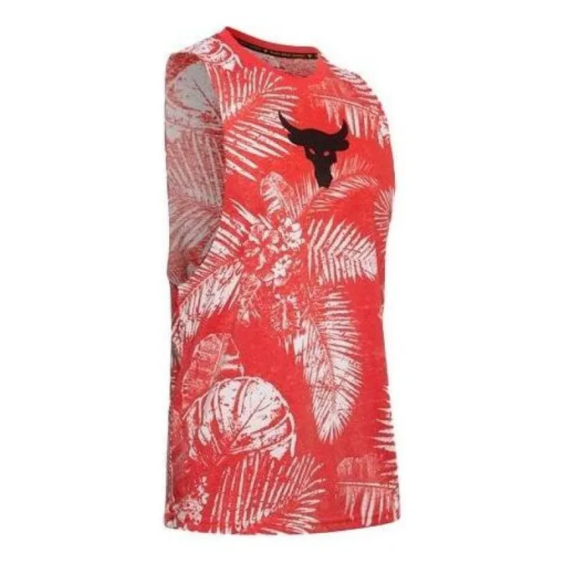 Under Armour Project Rock Aloha Camo Tank Top 'Red' 1351590-608 sold by KicksCrew