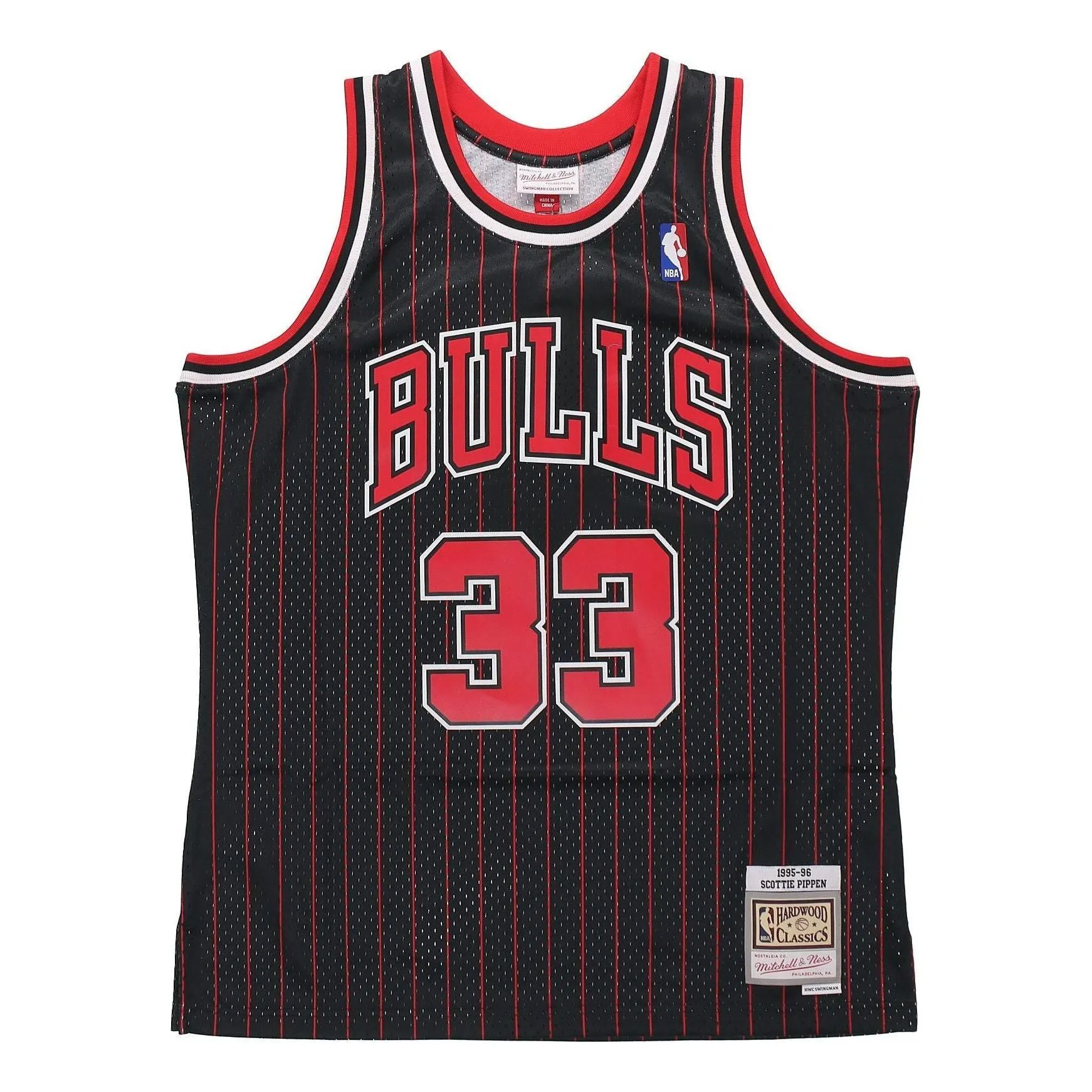 Mitchell & Ness x NBA CHICAGO BULLS 1995-96 Swingman Jersey 'Scottie Pippen' BA86QP-CBU-K-EOX sold by KicksCrew