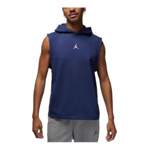 Air Jordan Dri-FIT Sport Fleece Sleeveless Hoodie 'Midnight Navy' DZ0571-410 sold by KicksCrew