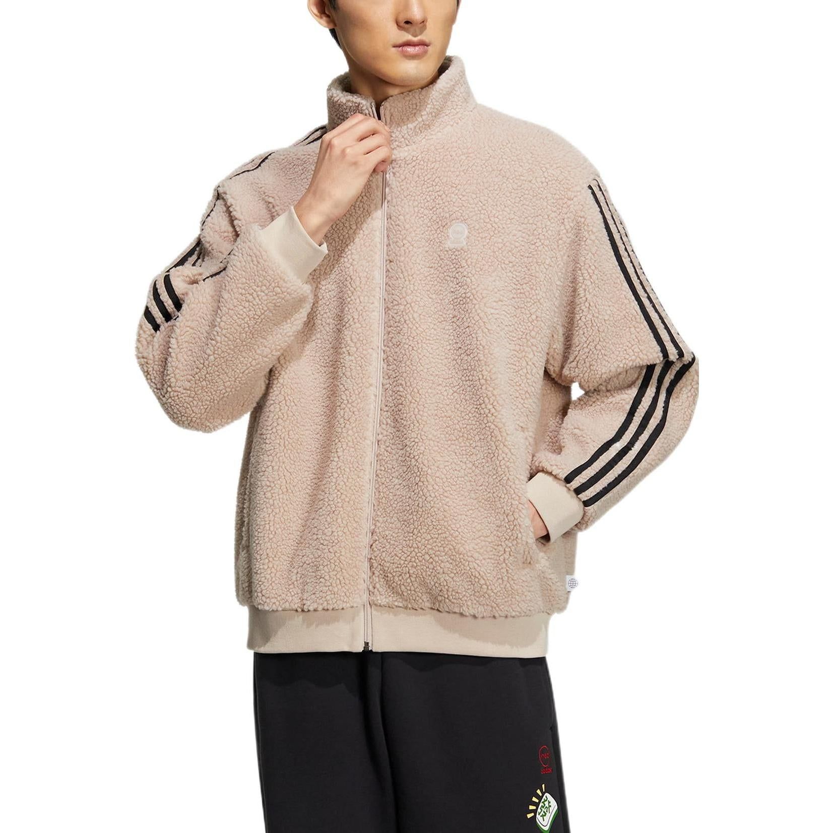 Adidas Neo Essentials Jackets 'Beige Black' HY2684 sold by KicksCrew product image thumbnail 2