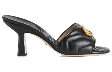(WMNS) GUCCI Marmont Double G slide sandal 'Black' 674839-BKO00-1000 sold by KicksCrew