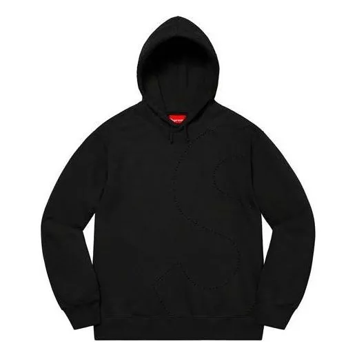 Supreme Laser Cut S Logo Hooded Sweatshirt 'Black' SUP-SS21-419 sold by KicksCrew