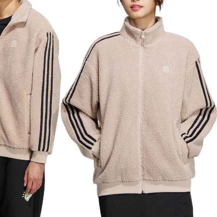 Adidas Neo Essentials Jackets 'Beige Black' HY2684 sold by KicksCrew product image thumbnail 4