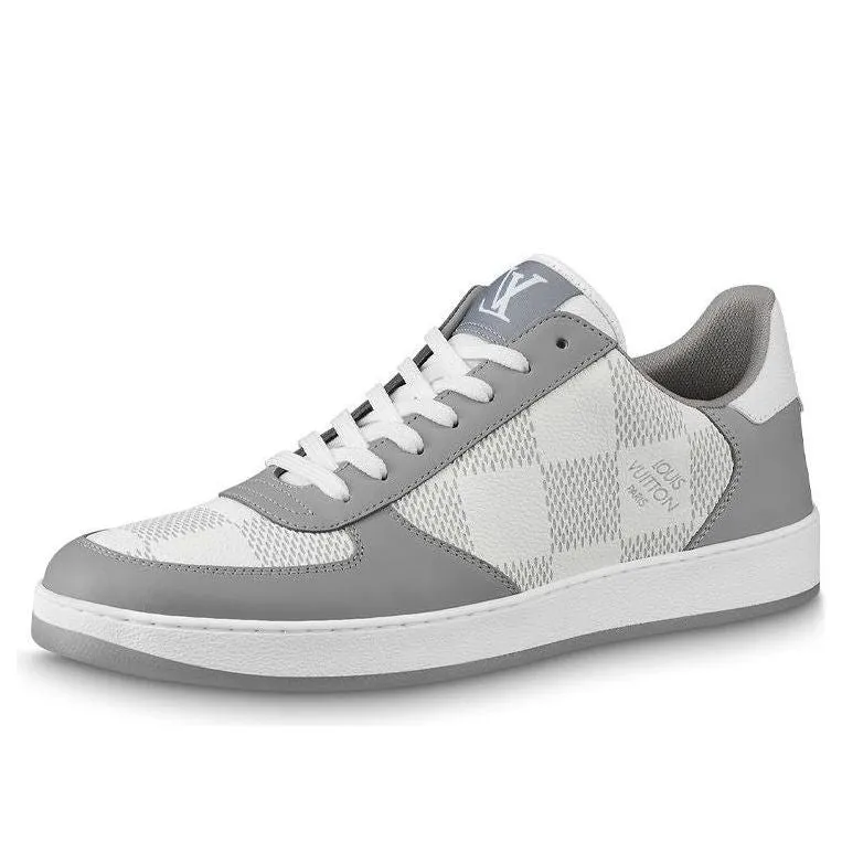 LOUIS VUITTON LV Rivoli Sneakers 'Grey with Plaid' 1A9ZEO sold by KicksCrew